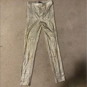 Akira shiny gold legging